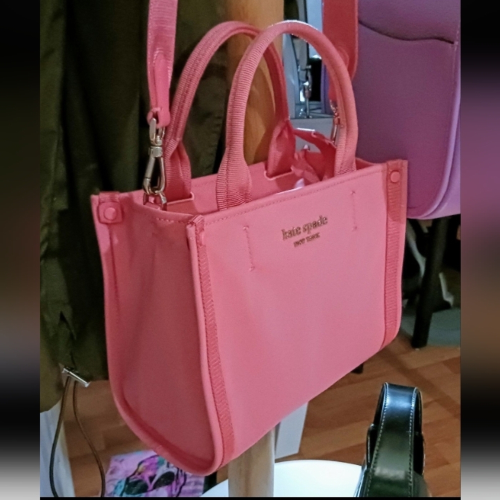 Kate Spade Little Better Sam Mini Tote Pink Crossbody - Picture 2 of 6